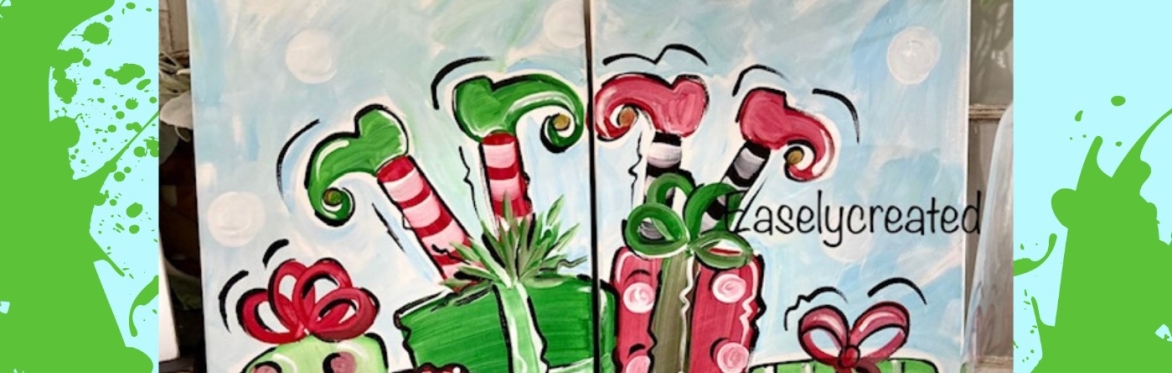 Mom and Me Paint Class "Santas Helpers"