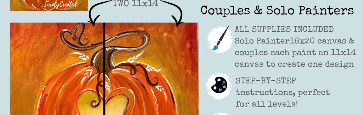 Couples Paint and Solo Painters "Carved with Love"