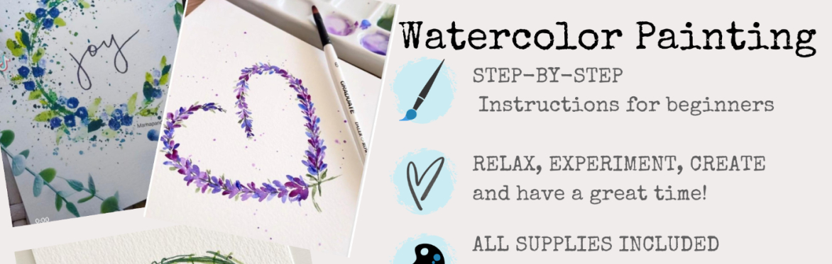 Watercolor for Beginners "Floral Wreaths"