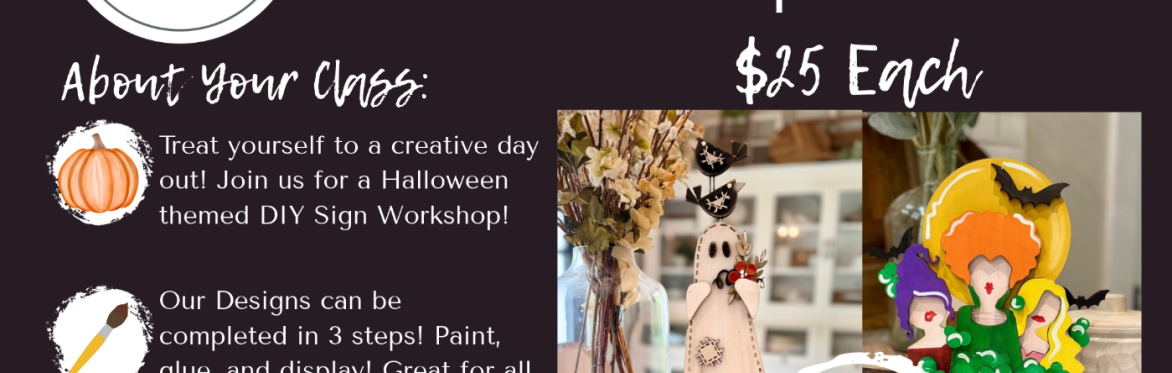 DIY Halloween Sign Workshop