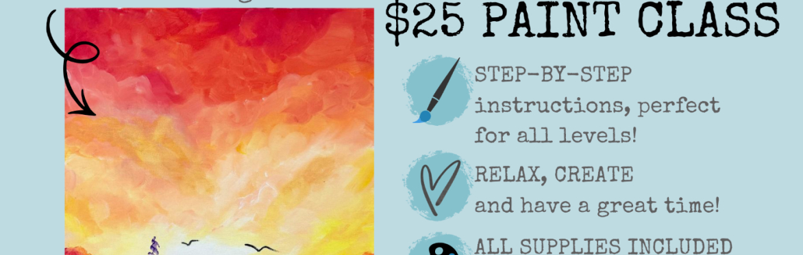 THRIFTY TUESDAY $25 Paint Night "Autumn Rainbow""