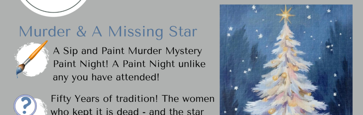 Sip & Paint MURDER MYSTERY Paint Night "The Christmas Gala"