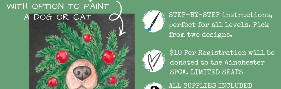 FUNdraiser Paint Class for the Winchester SPCA AT 111 Featherbed Lane WINCHESTER SPCA