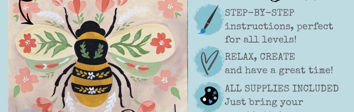 Savings Saturday  $25 Paint Class "Bee"