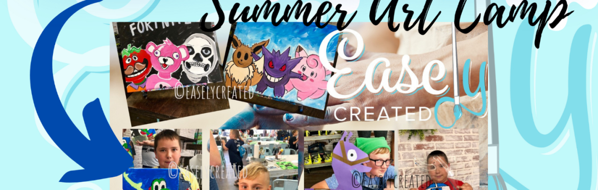 Summer Art Camp Week 3 Video Game Theme Ages 6-14