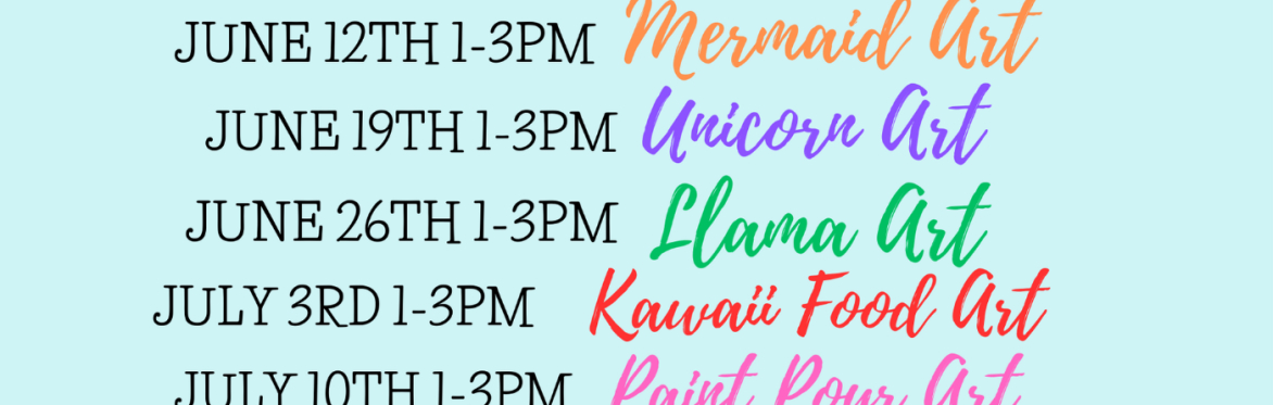 Summer Art Camp MERMAID DAY Ages 6-14