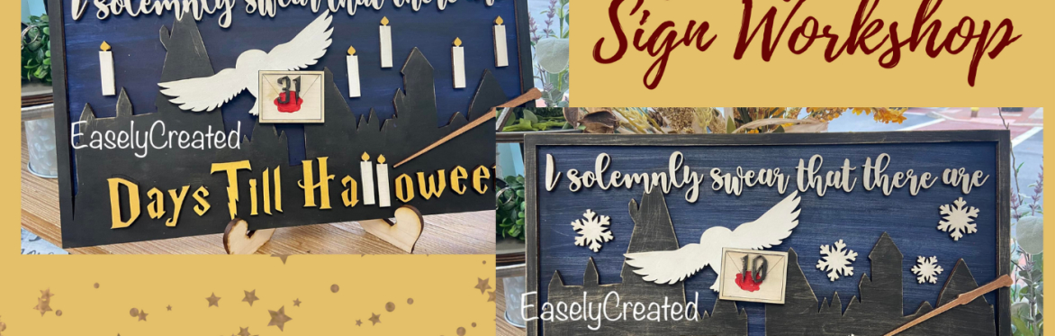 Wizard Countdown Sign