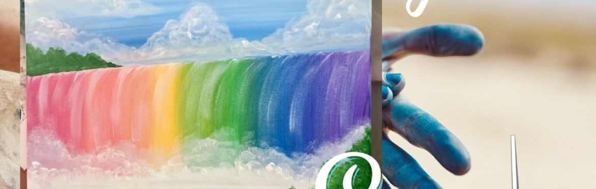 Thrifty Tuesday $25 Paint Night "Rainbow Fall"