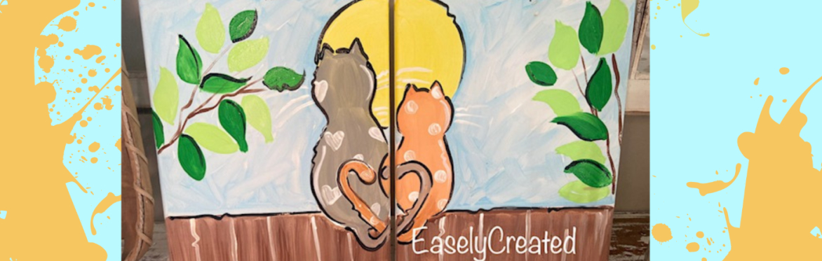 Mom and Me Paint Class "Meow Cats"