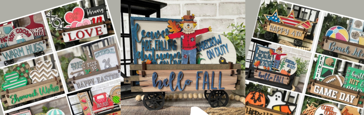 DIY Wagon and Interchangeable Cutouts