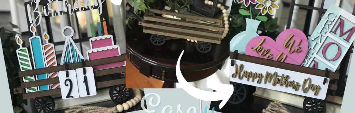 DIY Wagon and Interchangeable Cutouts