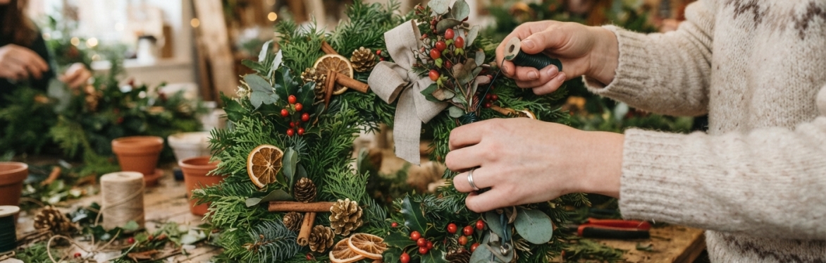 Festive Wreath Making Workshop. Burton Latimer
