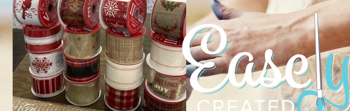 Large Holiday Ribbon Wreath and Mini Wooden Sign Workshop