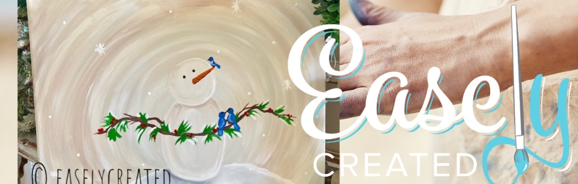 Sip & Paint Primitive Snowman Canvas Paint Night