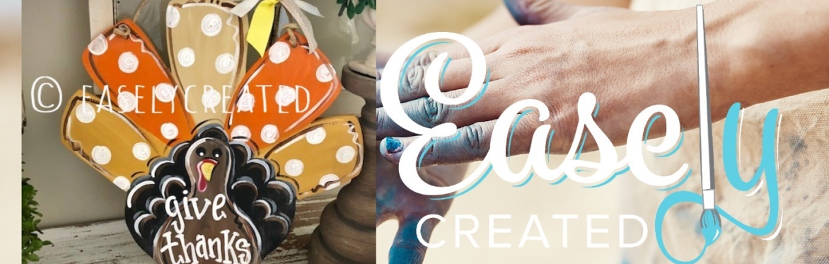 Sip & Paint Wooden Door Hanger "Give Thanks Turkey" Paint Night Event at Easely Created