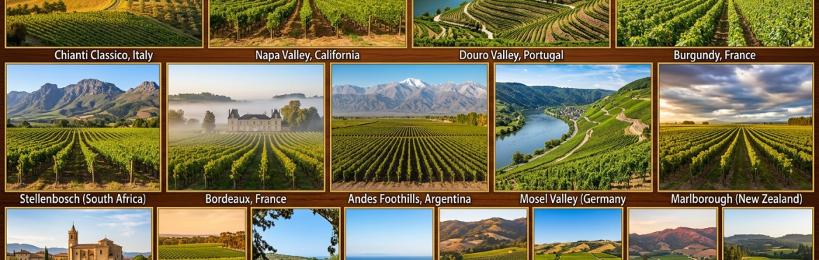 Old World. vs New World wine tasting