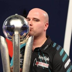 Picture of rob cross with the world trophy