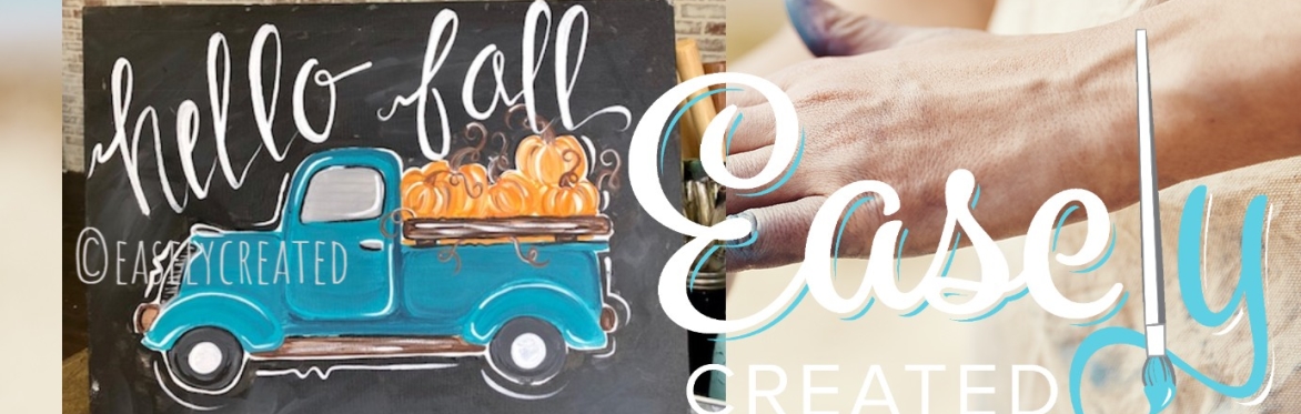 Sip & Paint Fall Truck Canvas