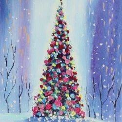 Wild Blue Yonder - Oh Christmas Tree Paint Party!
