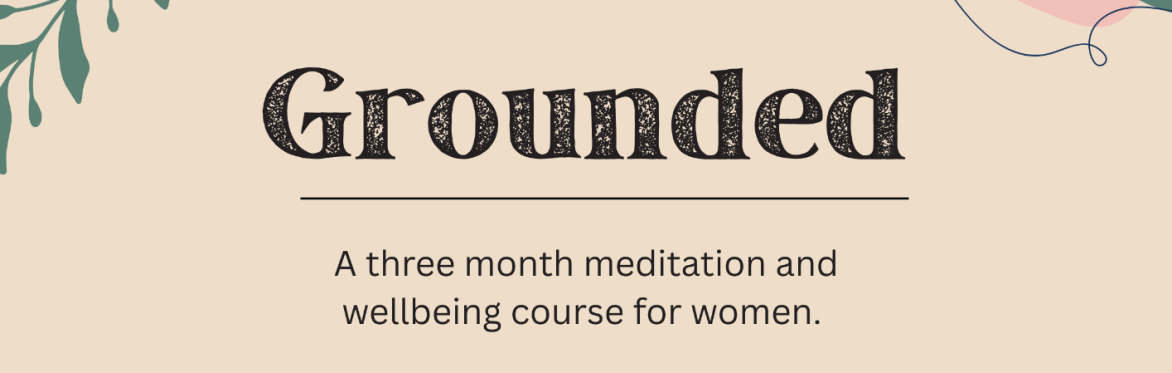 The word grounded in capital letters. Then a smaller description underneath.