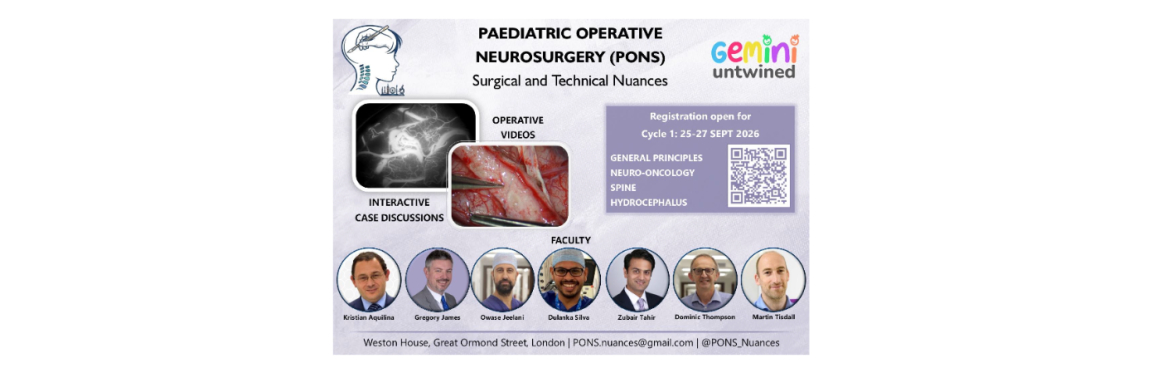 Paediatric Operative Neurosurgery (PONS) - Surgical and Technical Nuances