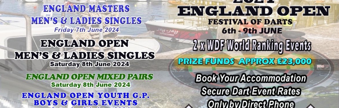 The England Open Festival Darts, Ilfracombe 2024.