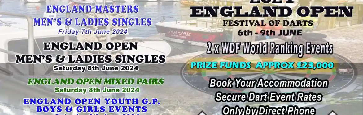 England Darts Ilfracombe 2024, tickets only.
