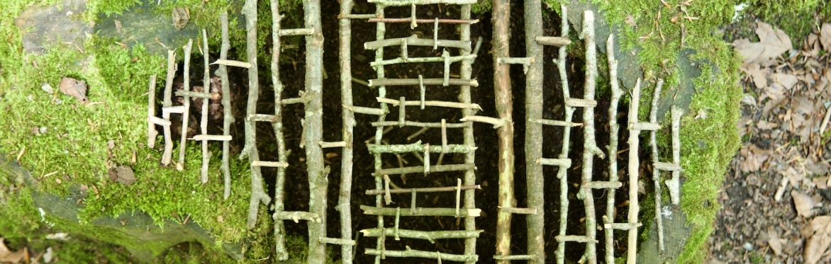 Sticks Over A Hole In A Pattern
