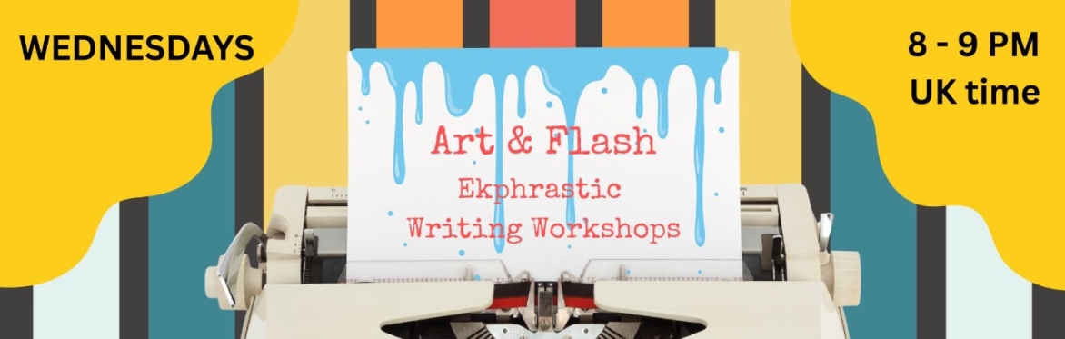 Typewriter with paper dripping with blue paint.