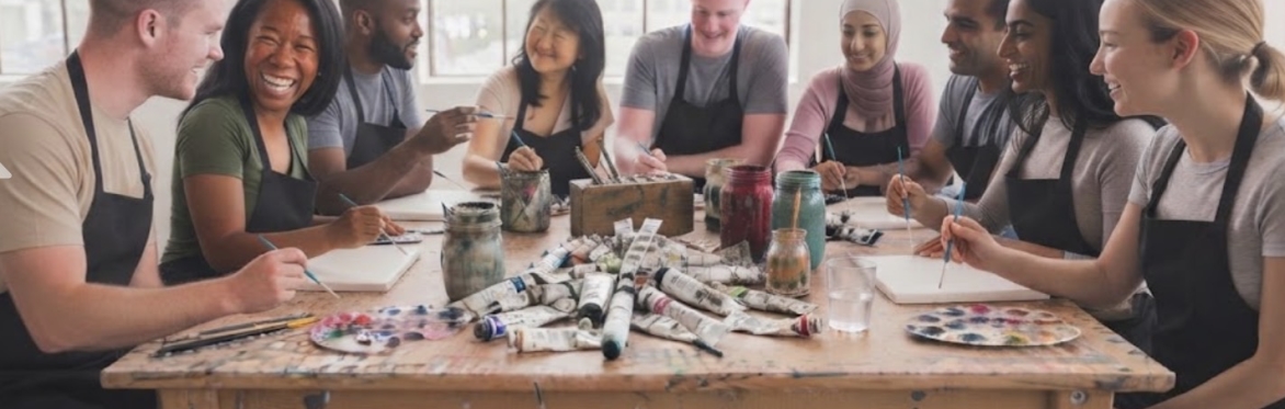 9-5 Blues Cure: Pop Up Art Class - Adults