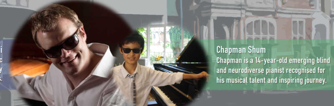 Charity Piano Concert at Putney Library in aid of The Amber Trust with Derek Paravicini  and Chapman Shum