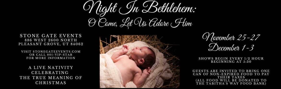 Night In Bethlehem: O Come Let Us Adore Him!
