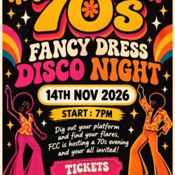 Farndon CC - 70s Fancy Dress Disco