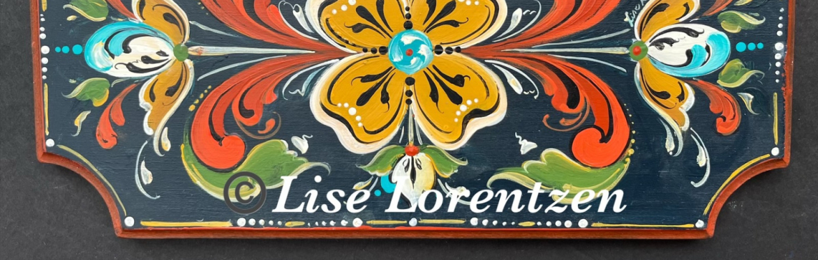 Continuing the Basic Strokes in Rosemaling - Hallingdal Scalloped Plaque with Lise Lorentzen