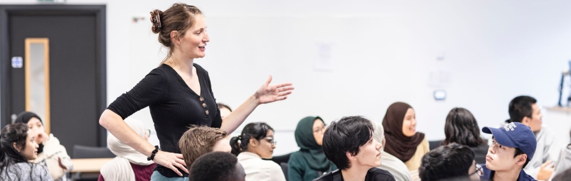 Facilitator delivering culture change workshop