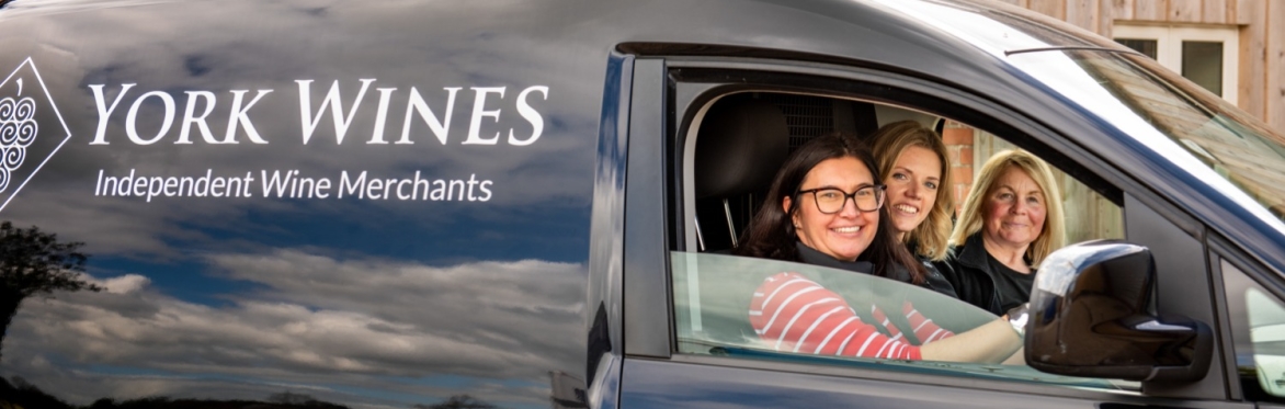 York Wines Team members in their van