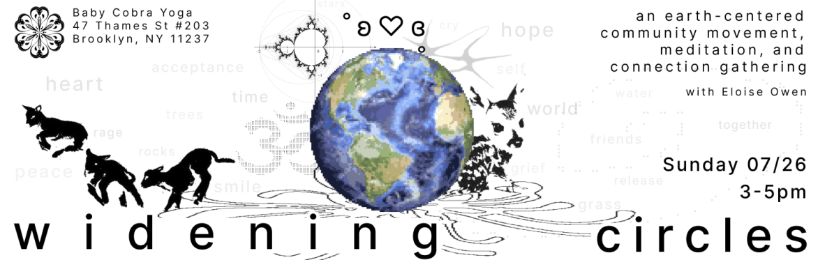 Widening Circles: Connection Gathering with Eloise Owen (guest teacher)
