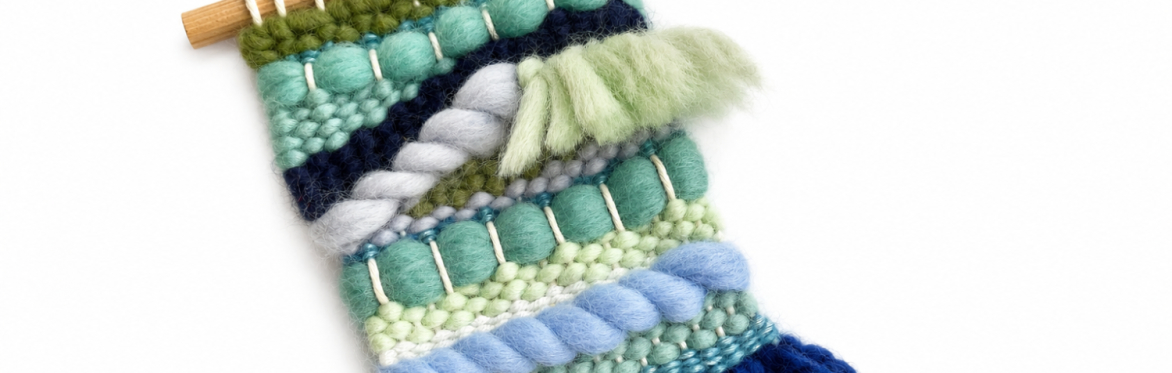 Woven wall hanging