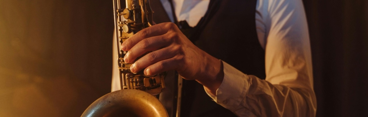 Person playing the saxophone