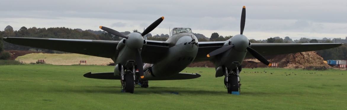 Mosquito NF.II "The Spirit of Val" at the Lincolnshire Aviation  Heritage Centre, East Kirkby