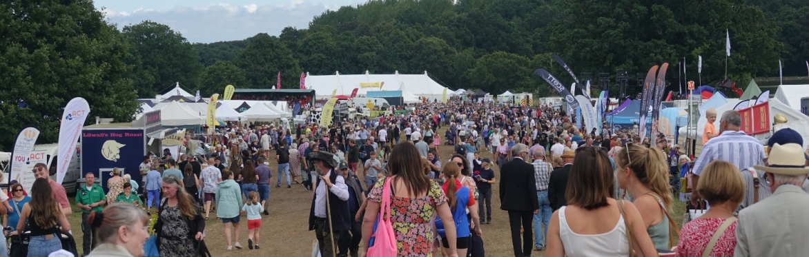 Image showing crowds of people at the Aylsham Agricultural Show