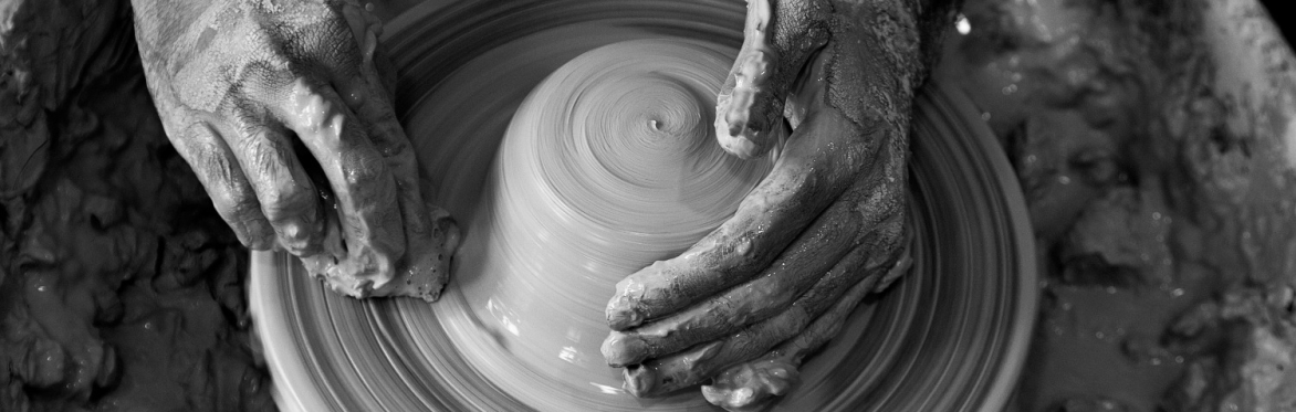Using a potters wheel