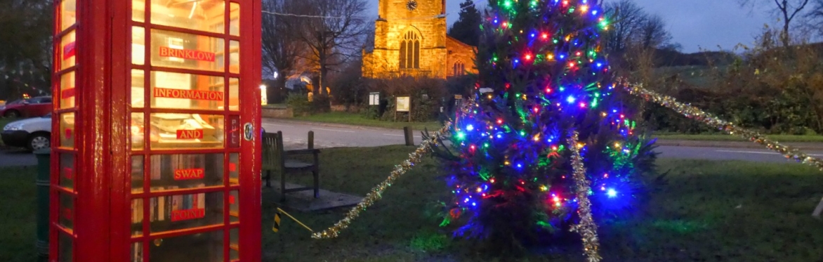 St John's Church Brinklow light up with a Christmas Tree