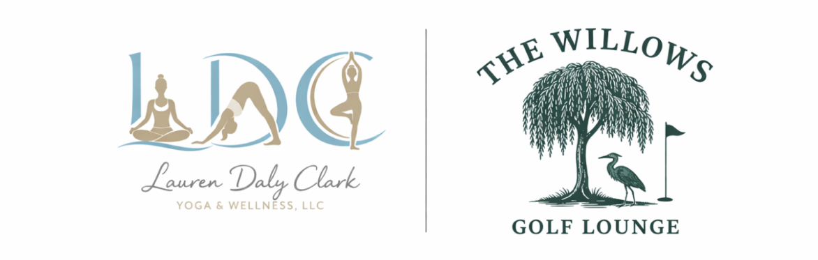 This is the logo for Lauren Daly Clark Yoga & Wellness, LLC.  and also the logo for The Willows Golf Lounge