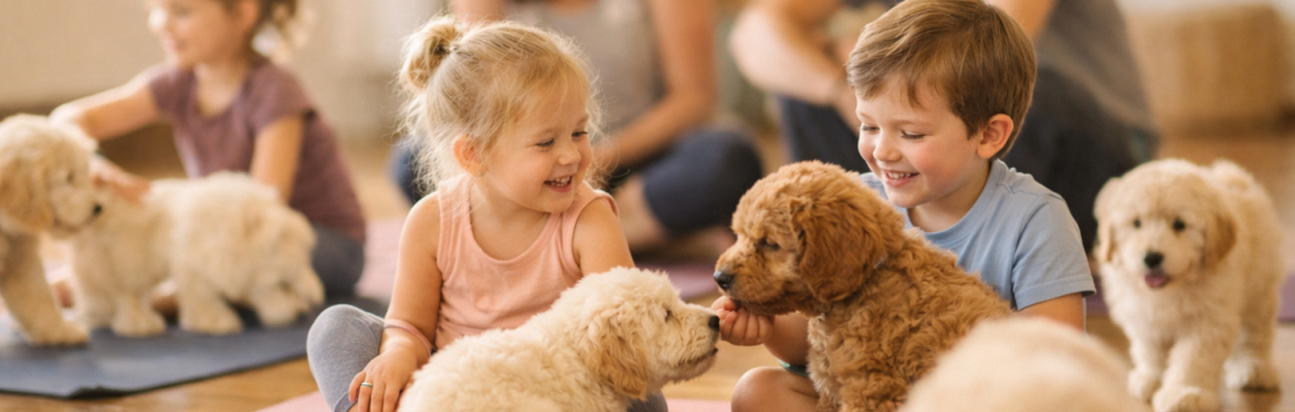 Pawty Yoga | Puppy Yoga in Memorial — Aug 8 & 9