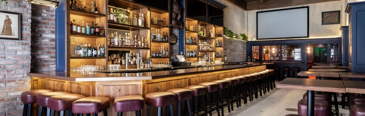 a stylish bar