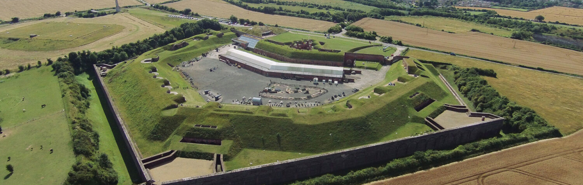 Aerial view of Fort Nelson.