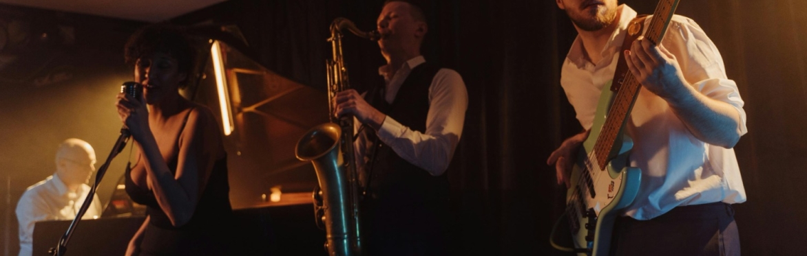 Band playing on stage