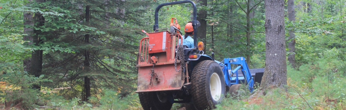 Logging With Farm Tractors & Forestry Winches