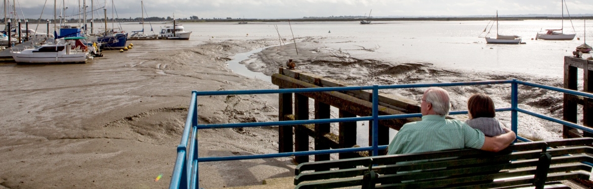 Heybridge Basin -Sept'15-3504 SOP - picture of the tide out near the sea gates and mudflats